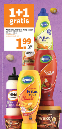  1 2 5 50 100 500 combinatie productvarianten combineren remia wijko sauzen fritessaus classic flessen ml varieeren frites lijn licht romig vet thaise pittige chili mayo curry saus pittig gekruid knoflook turks zoet volle knoflooksmaak wereldsauzen kant klaar hot enige recyclebaar getest 15ml vers geroosterde hummer recyclebare 