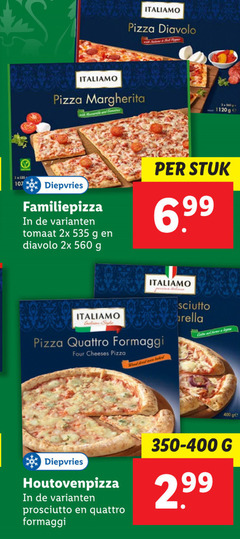  italiamo diepvriespizza 2 400 pizza diavolo with bell pepper margherita and diepvries familiepizza tomaat 2x stuk style quattro formaggi four wood oven baked nel forno ge prosciutto 