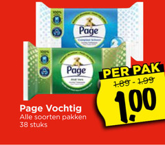  page vochtig toiletpapier 100 soorten pakken stuks pak 1 00 