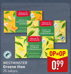  westminster thee 20 groene sinaasappel gember zoet kruidig gembird gearomatiseerd citroengras forest people nature zakjes citroen verfrissend zacht citroensmaak theezakjes kruiden 